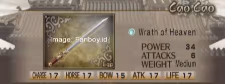 senjata terkuat cao cao dw5