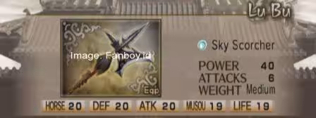 senjata terkuat lu bu dw5