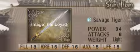 senjata terkuat sun jian dw5