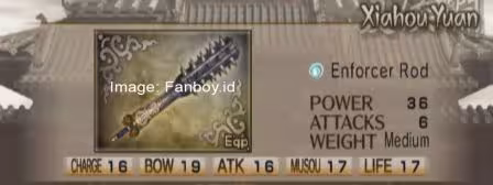 senjata terkuat xiahou yuan dw5
