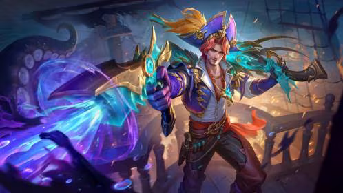 Wallpaper Clint Mobile Legends Skin Captain of the Reefs