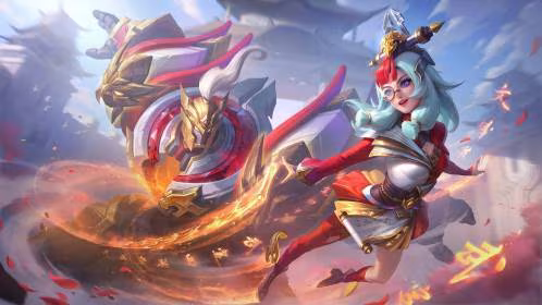 Wallpaper Edith Mobile Legends Skin Red Bastion