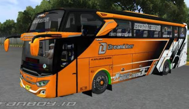 Mod Bussid pariwisata Dreamliner Raven