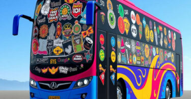 livery bussid srikandi shd full stiker kaca