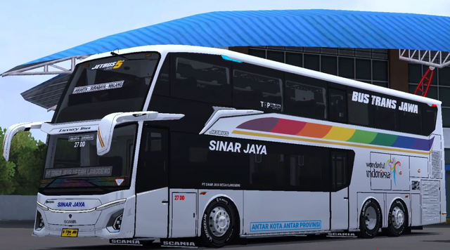 Livery Bussid Double Decker Full Strobo