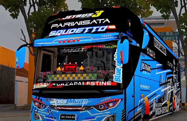 livery bussid double decker full stiker