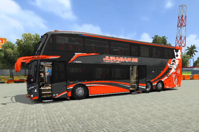 livery bussid double decker juragan 99