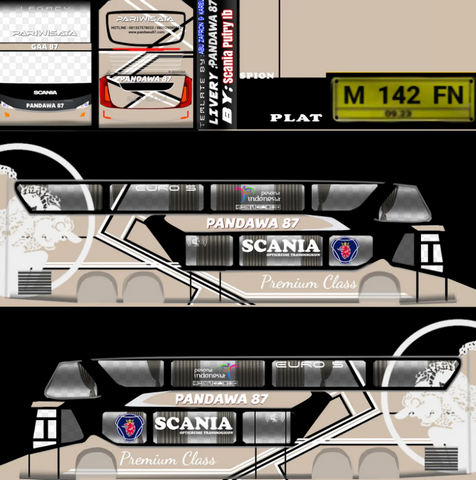 livery bussid double decker scania