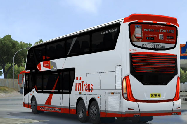 livery bussid mtrans double decker