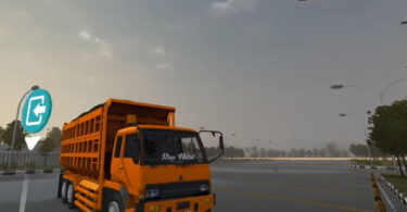 Mod BUSSID Truck Fuso 6x4 Full Strobo