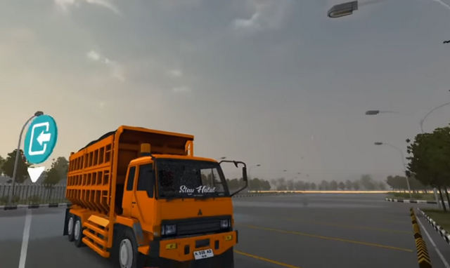 Mod BUSSID Truck Fuso 6x4 Full Strobo