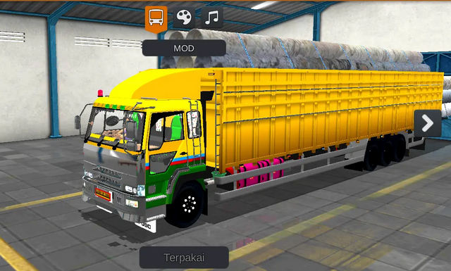 Mod BUSSID Truck Panjang Muatan Berat