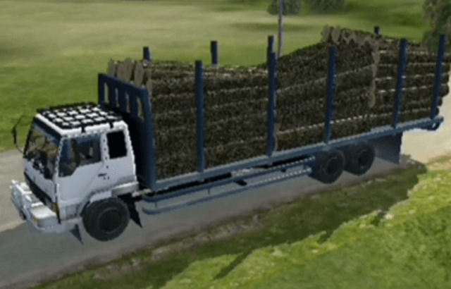 Mod Bussid Truck Muatan Berat Kayu Fighter Balak Tronton