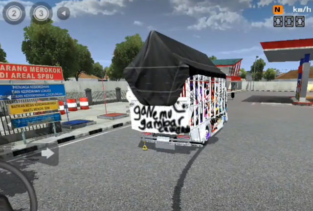 mod bussid truck muatan berat knalpot serigala