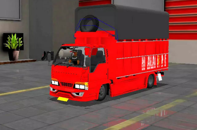 mod bussid truck canter terpal kotak
