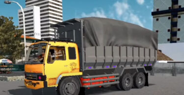 mod bussid truck fuso 6x4 muatan berat