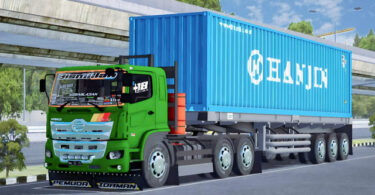 mod bussid truck fuso trailer