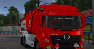 mod bussid truck hino 500 tangki pertamina