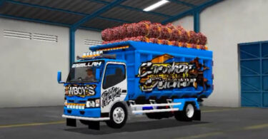 mod bussid truck kalimantan tarikan berat