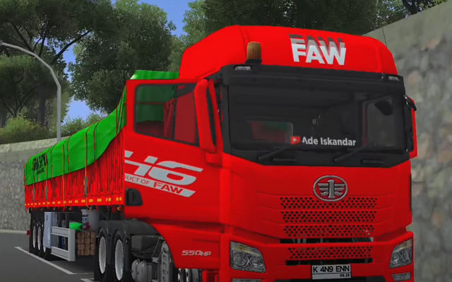 mod bussid truck siba surya