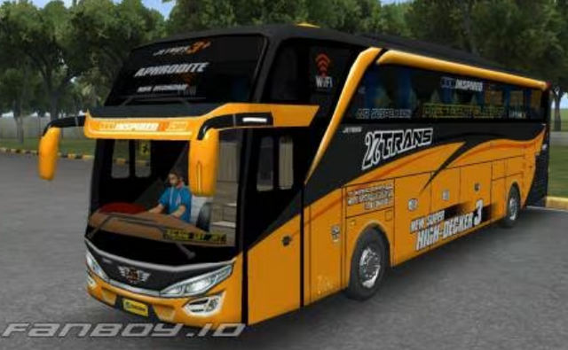 Livery Bussid Sadewa SHD Full Strobo