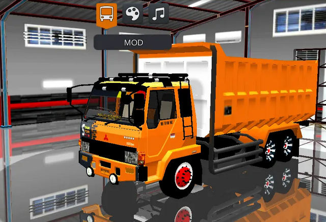 Mod Bussid Fuso Dump Truck Gagah dan Mirip Aslinya