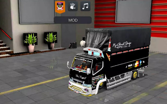 Mod Bussid Truck Canter Cabe Balap Terbaru