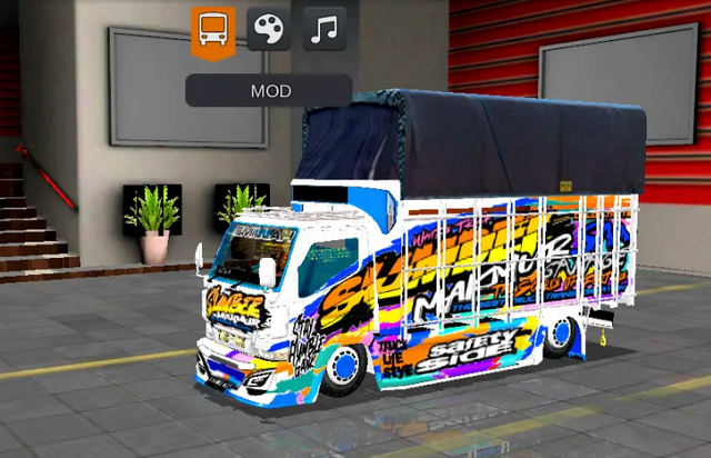 Mod Bussid Truck Canter Custom 11 by Budesign