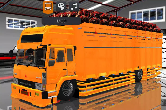 Mod Bussid Truck Fuso 6x4 Muatan Sawit Dop Laba