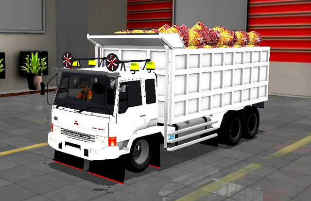 Mod Bussid Truck Fuso Fighter Dump LG Muat Sawit