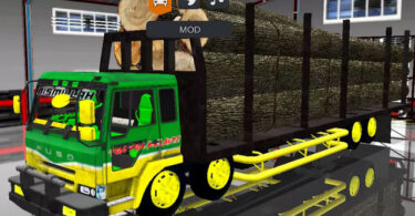 Mod Bussid Truck Fuso Muatan Kayu TG Balak