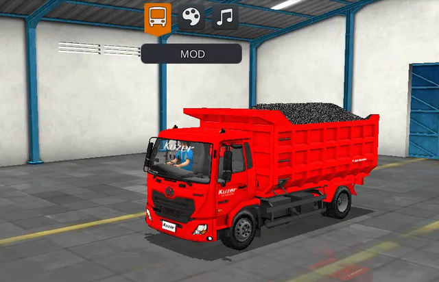 Mod Bussid Truck Hino Muatan Pasir UD Kuzer