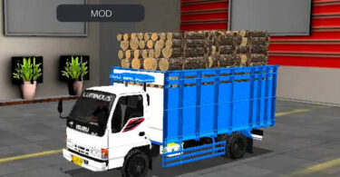 Mod Bussid Truck NKR66 Muatan Kayu Sengon
