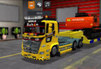 Mod Bussid Truck Trailer Muatan Excavator Caterpillar Hino 500