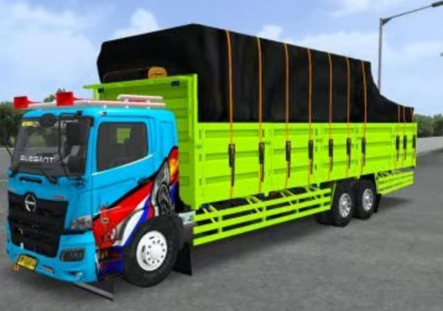 Mod Bussid Truck Tronton Muatan Berat Hino 500 Bak Triway