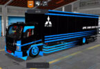 Mod Bussid Truk Box Panjang C12 Striping 62 Box