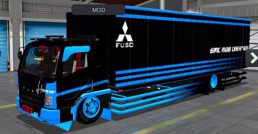 Mod Bussid Truk Box Panjang C12 Striping 62 Box