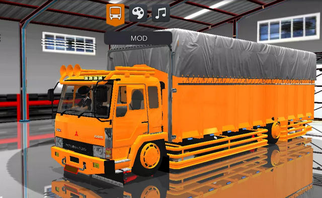 Mod Bussid Truk Fuso Fighter Terpal Kotak