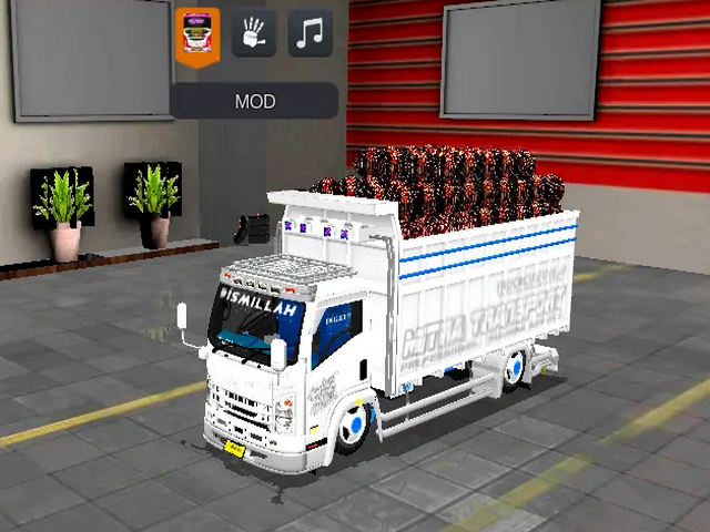 Mod Bussid Truk Muatan Sawit Giga NMR Modern Style