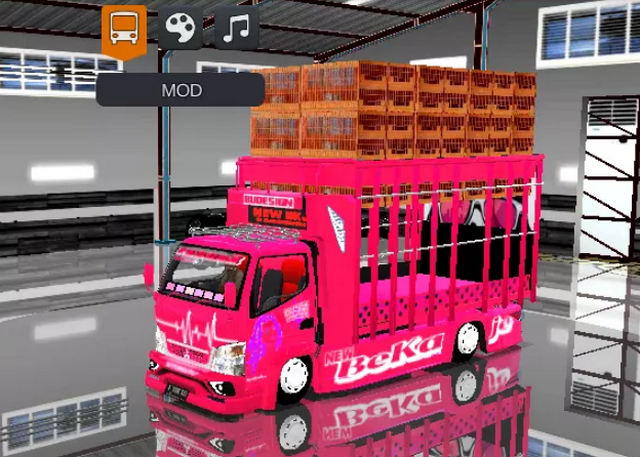 Mod Bussid Truk Oleng Muatan Berat BKJ Ayam Kampus
