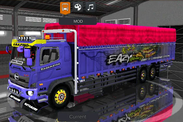 Mod Truck Hino 500 Dump Sumatera Bak Terpal