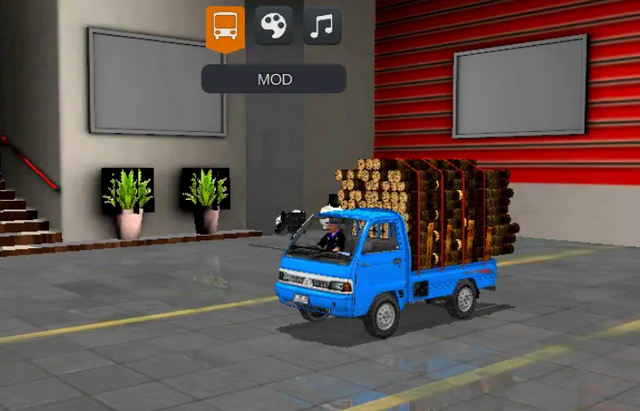 Mod Truk Bussid Pickup Muatan Kayu Gayor