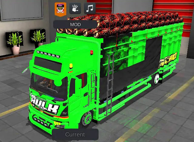 mod truck hino 500 muatan sawit overload