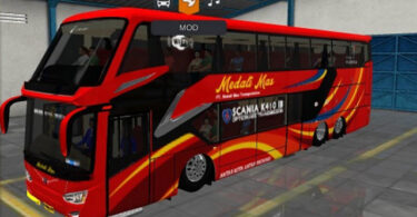 Mod Bus Double Decker Medali Mas SR2 Full Penumpang