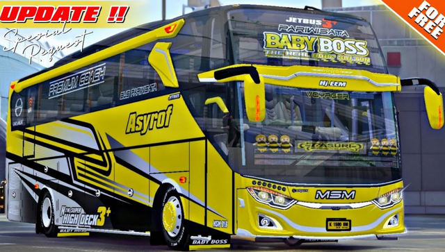 Mod Bussid Asyrof XHD Jb3 Baby Boss
