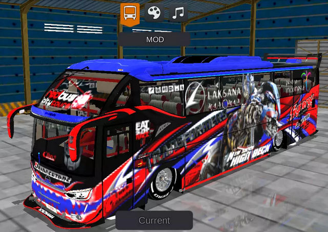 Mod Bussid Full Strobo dan Aksesoris Ceper SR2 RN285