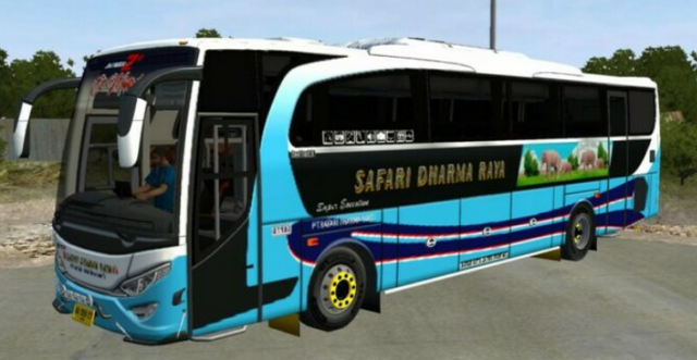 Mod Bussid JBHD Alcoa Safari Dharma Raya Full Variasi