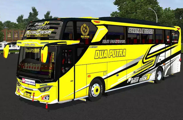Mod Bussid SR3 Full Strobo Spesial Dua Putra