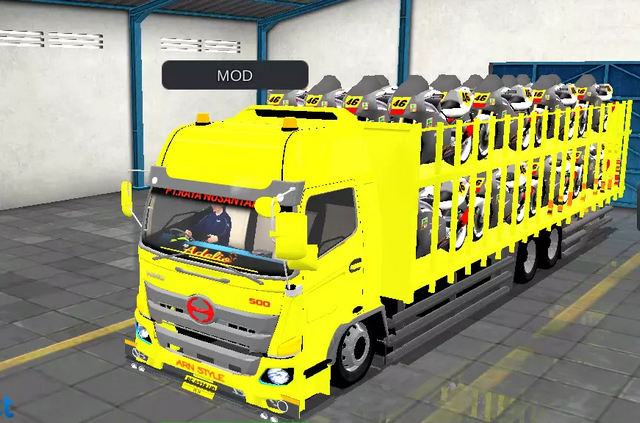 Mod Bussid Truck Hino Muatan Berat Motor