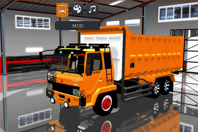 Mod Dump Truck Fuso Bussid